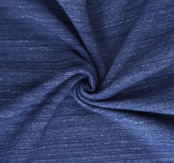 Teplákovina tmavě modrá melé pruhy speciál