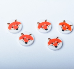 Knoflík kulatý, dětský s lištičkou