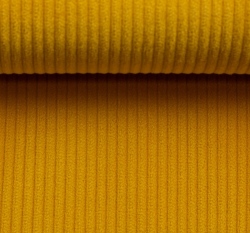 Elastický manšestr hořčicový