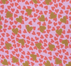 Viskóza srdíčka na růžové