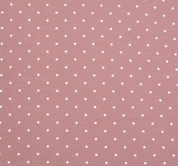 Úplet potisk bílý puntíček na tmavší starorůžové