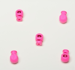 Brzdička s jedním otvorem neon růžová