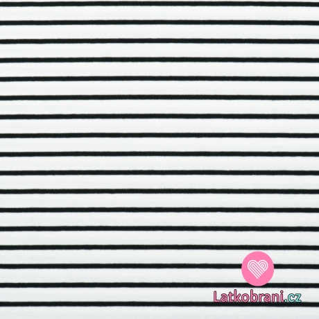 Úplet černé a bílé proužky