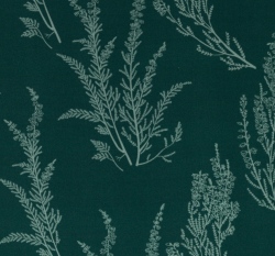 Viskóza potisk vřes na zelené 