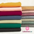 Efektní oboustranná pletenina hořčicová 