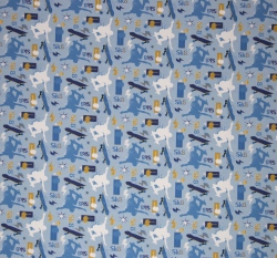 Teplákovina skateboardista na světle modré