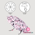 Dětský skládací deštník Minnie, růžový