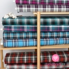 Bavlněný flanel červenočerná kostka