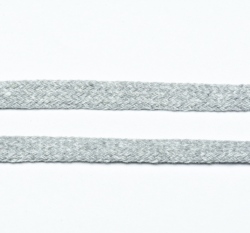 Šňůra plochá 10mm šedá