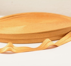 Šikmý proužek / lemovací pruženka hořčicová zlatá