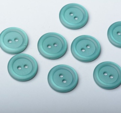 Knoflík kulatý hladký, perleť, zelený