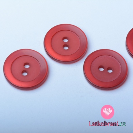 Knoflík kulatý, perleťový, vínový - velký