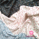 Viskóza nepravidelné tečky na smetanové