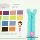 Zip spirálový dělitelný tyrkysový světlejší 50cm