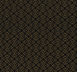 Úplet potisk geometrické tvary na černé