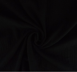 Dvojitá gázovina / mušelín černá 