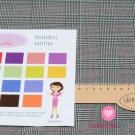 Kostýmová látka černo-bílá kostička 