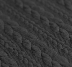 Pletenina copánky extra tmavě šedá