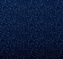 Teplákovina potisk různě velké puntíky na tmavě modré