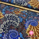 Viskóza potisk modrý "korálový útes"