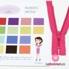 Zip spirálový nedělitelný fuchsiově růžový 15 cm