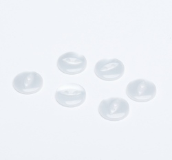 Knoflík kulatý, malý bílý