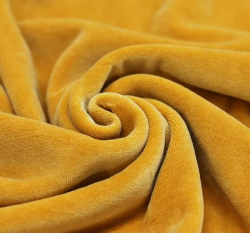 Nicky velur jednobarevný hořčicový 