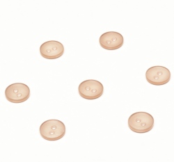 Knoflík kulatý, lesklý, bronzový