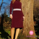 Elastický manšestr bordó 