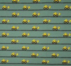 Úplet digitisk žluté bagry v pruzích na khaki zelené