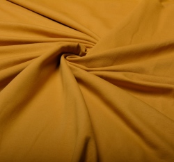 Jednobarevná teplákovina hořčicová 240 g