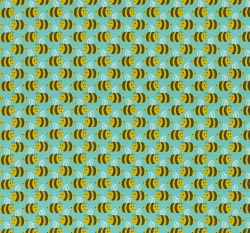 Úplet potisk včelky na mintové