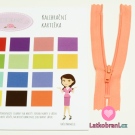 Zip spirálový nedělitelný lososový 12 cm