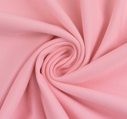 Teplákovina jednobarevná počesaná růžová světlejší