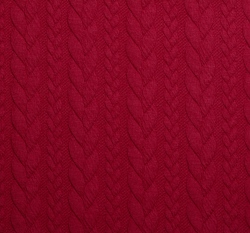 Pletenina copánky červené