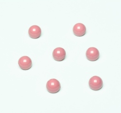 Knoflík oblý, lesklý nachový