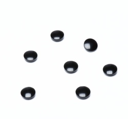 Knoflík oblý, černý