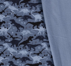 Warmkeeper potisk dinosauři na světle modré 