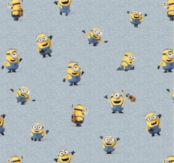 Úplet mimoni na šedé 