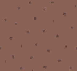 Teplákovina počesaná potisk čárky na čokoládové 