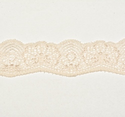 Krajka elastická 40 mm, tělová světlá