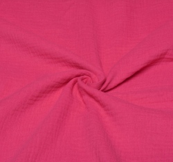 Dvojitá gázovina / mušelín sytě růžová