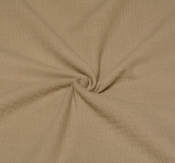 Dvojitá gázovina / mušelín hnědá velbloudí