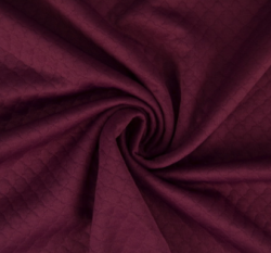 Prošívaná teplákovina, s diamantovým leskem amarantová