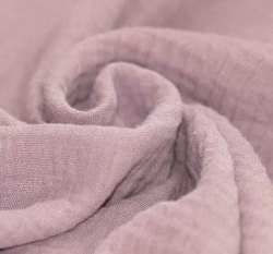 Dvojitá gázovina / mušelín starorůžová