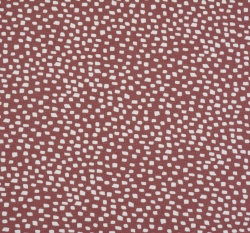 Úplet potisk nepravidelné čtverečky na růžové mauve, BIO