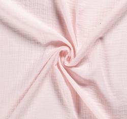 Dvojitá gázovina / mušelín světle růžová