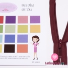 Zip spirálový nedělitelný bordó 15 cm