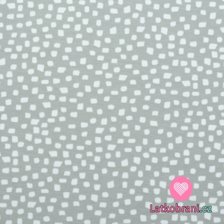 Úplet potisk nepravidelné čtverečky na světle šedé