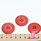 Knoflík s ozdobným okrajem cihlově oranžový